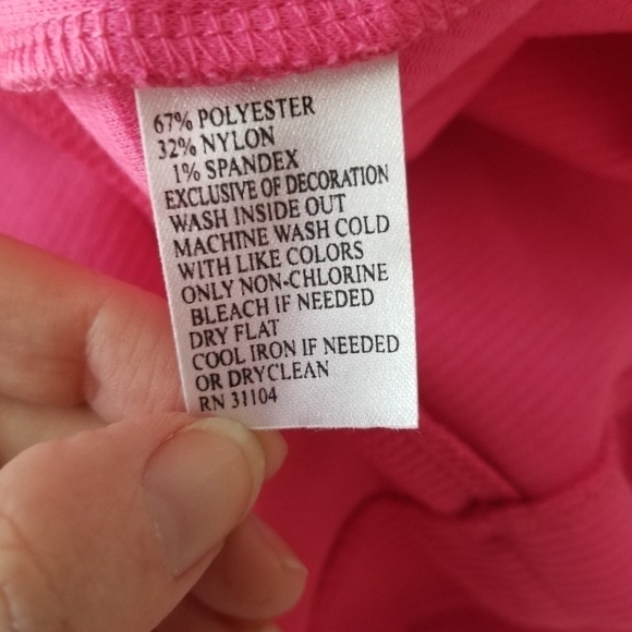 Crown & Ivy Hot Pink and Teal Embroidered V Neck Sleeveless Shift Dress Size S - Picture 5 of 10